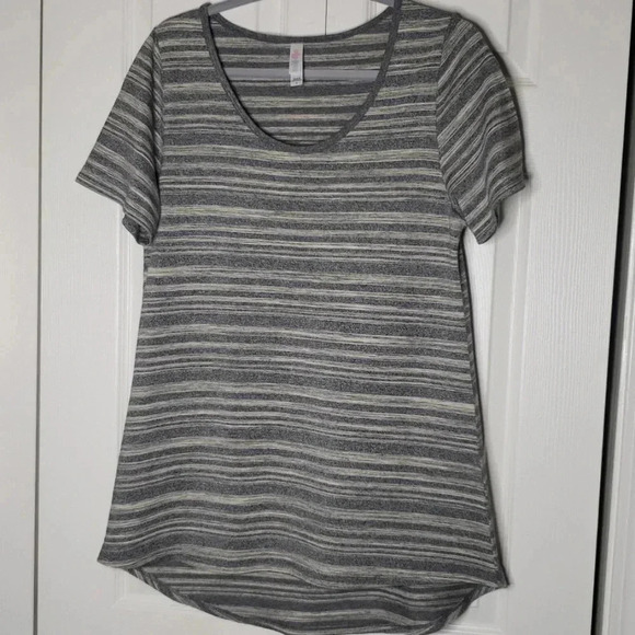 LuLaRoe Tops - LuLaRoe | Tee | Size L | Tan and Black